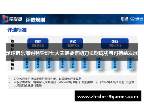 足球俱乐部财务管理七大关键要素助力长期成功与可持续发展